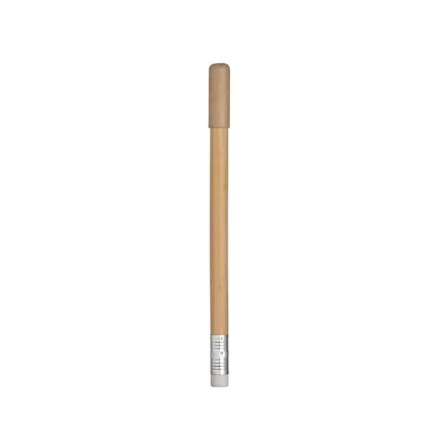 Lápiz de bambú de larga duración con goma de borrar