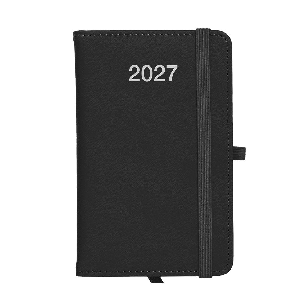Weekly pocket diary 2027, thermo-varnished PU hard cover with stitching around the edge Weekly pocket diary 2027, thermo-varnished PU hard cover with stitching around the edge